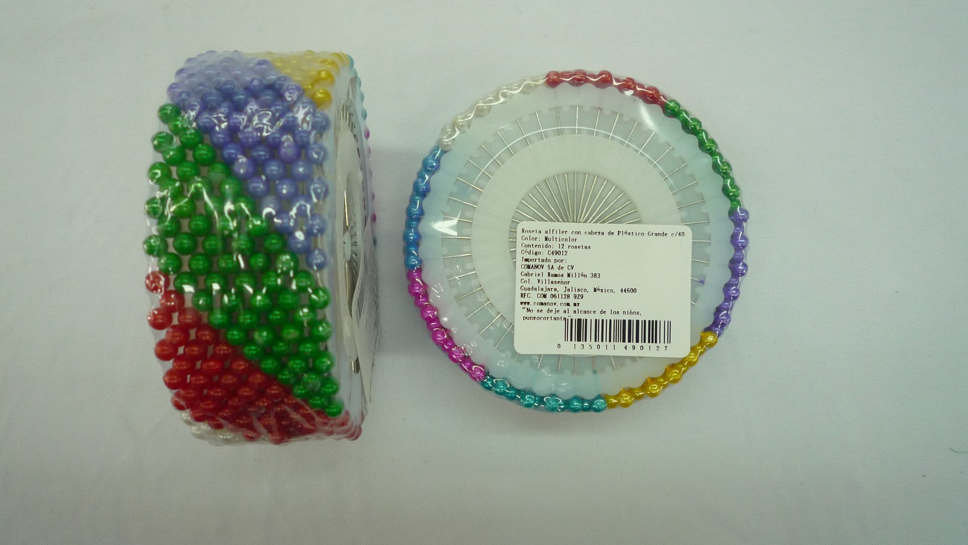 AL2600 Alfiler cabeza de plástico de colores – Laboteca